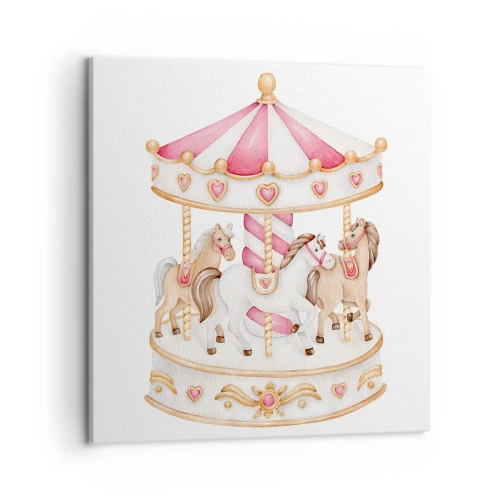 Obraz na płótnie - Słodki świat dzieciństwa - 50x50 cm