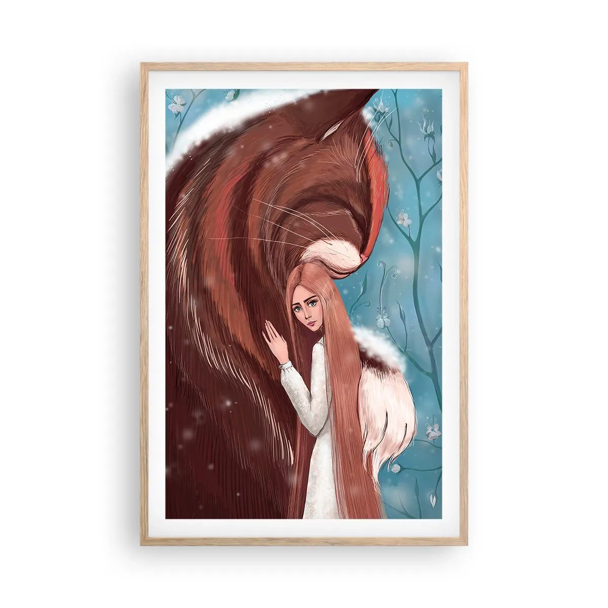 Plakat w ramie jasny dąb - Witaj w baśni - 61x91 cm