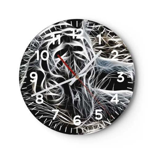 Zegar ścienny - Studium kociej lekkości - 30x30 cm