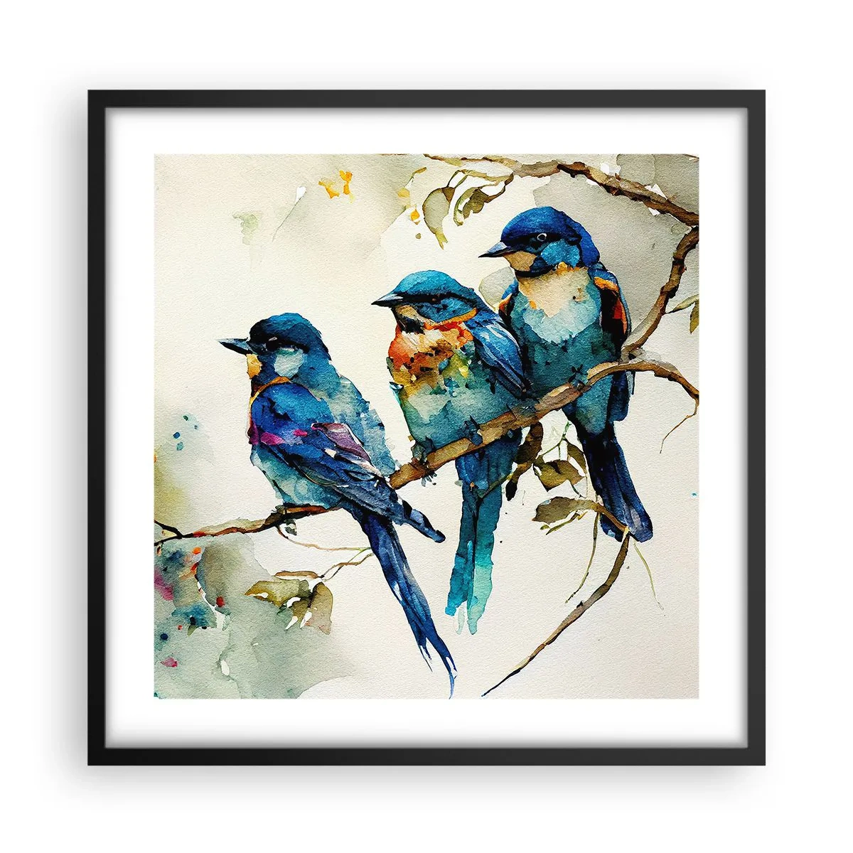 Plakat w czarnej ramie - Obraził się? - 50x50 cm