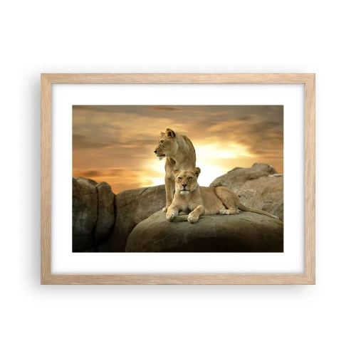 Plakat w ramie jasny dąb - Królewski majestat - 40x30 cm