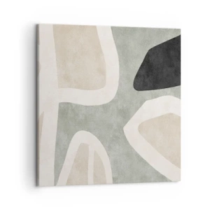 Obraz na płótnie - Kompozycja z motywem czerni - 50x50 cm