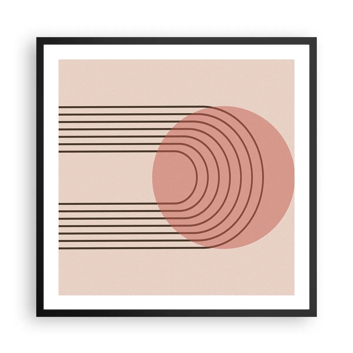 Plakat w czarnej ramie - Nieodparte przyciąganie - 60x60 cm