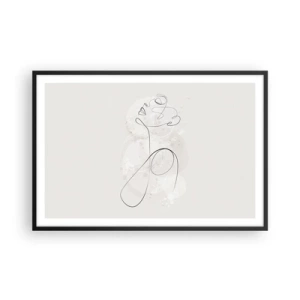 Plakat w czarnej ramie - Spirala piękna - 91x61 cm