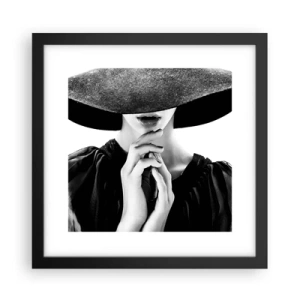 Plakat w czarnej ramie - Skryte piękno - 30x30 cm