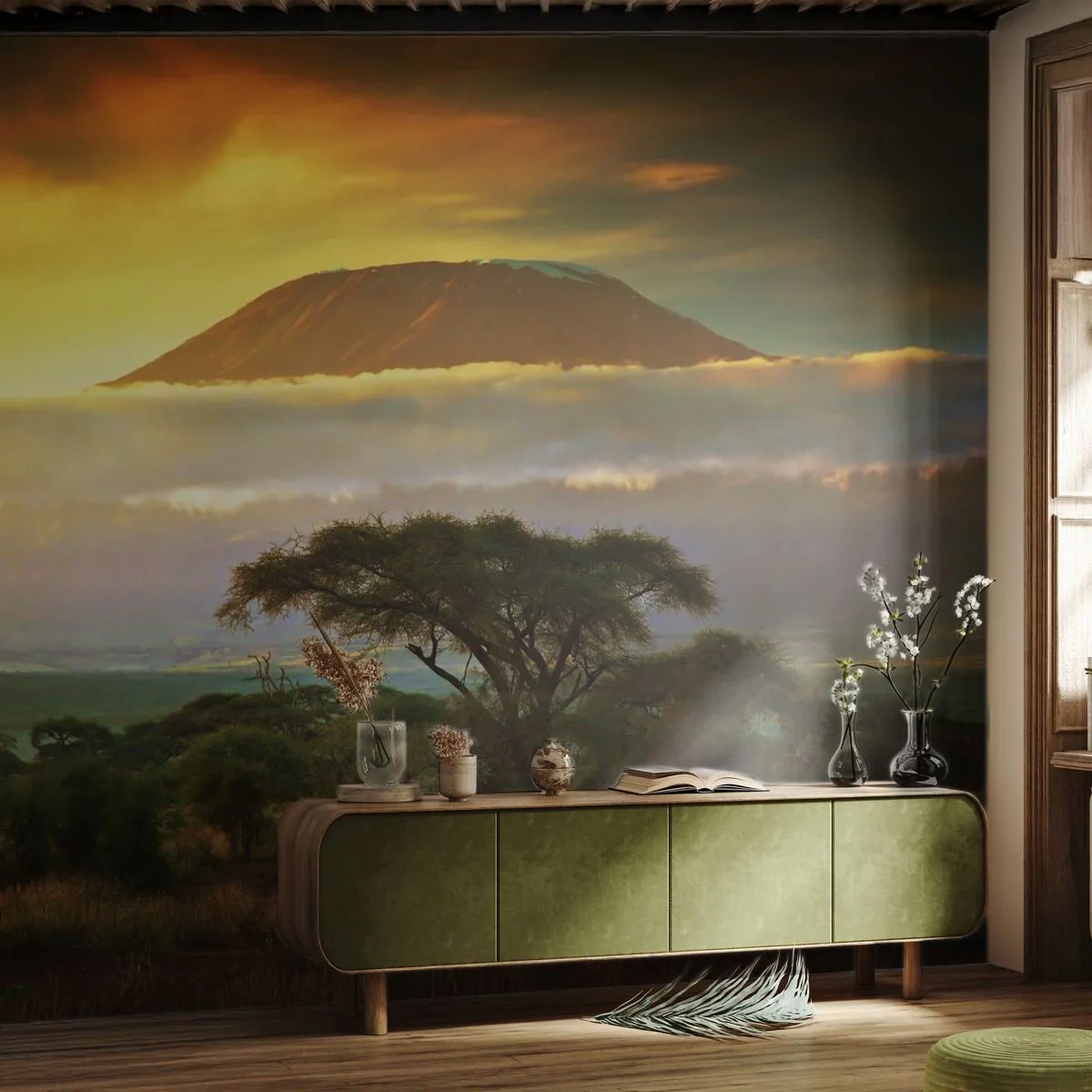 Fototapeta Standard Eco - Sen podróżnika - Krajobraz, Góra Kilimandżaro, Afryka - 300x210 cm