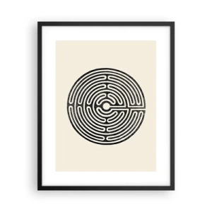 Plakat w czarnej ramie - Tajemniczy porządek - 40x50 cm