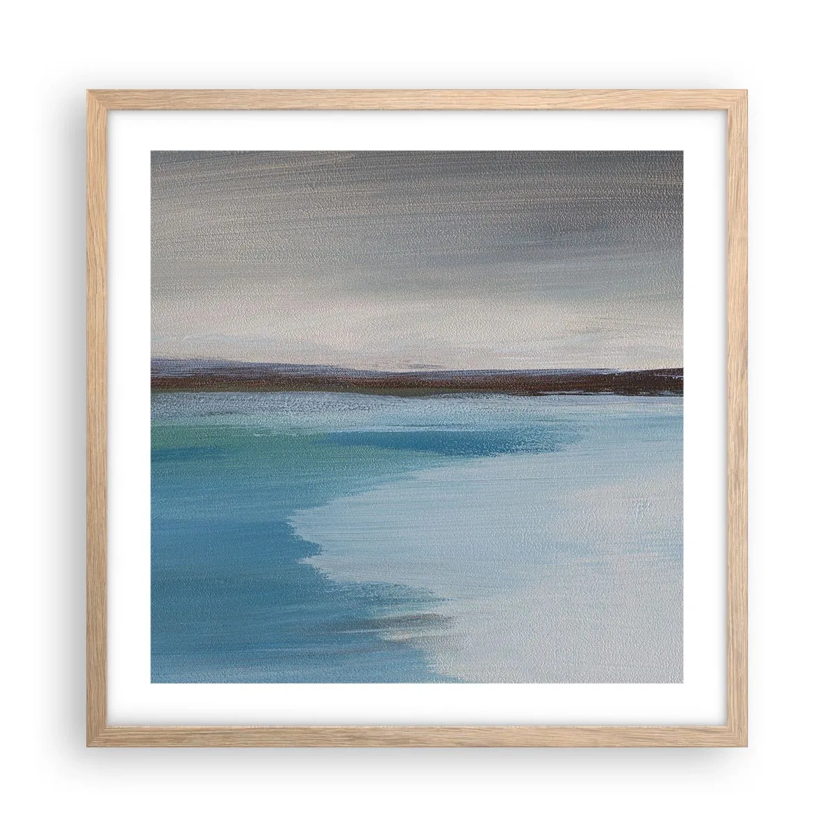 Plakat w ramie jasny dąb - Pejzaż horyzontalny - 50x50 cm