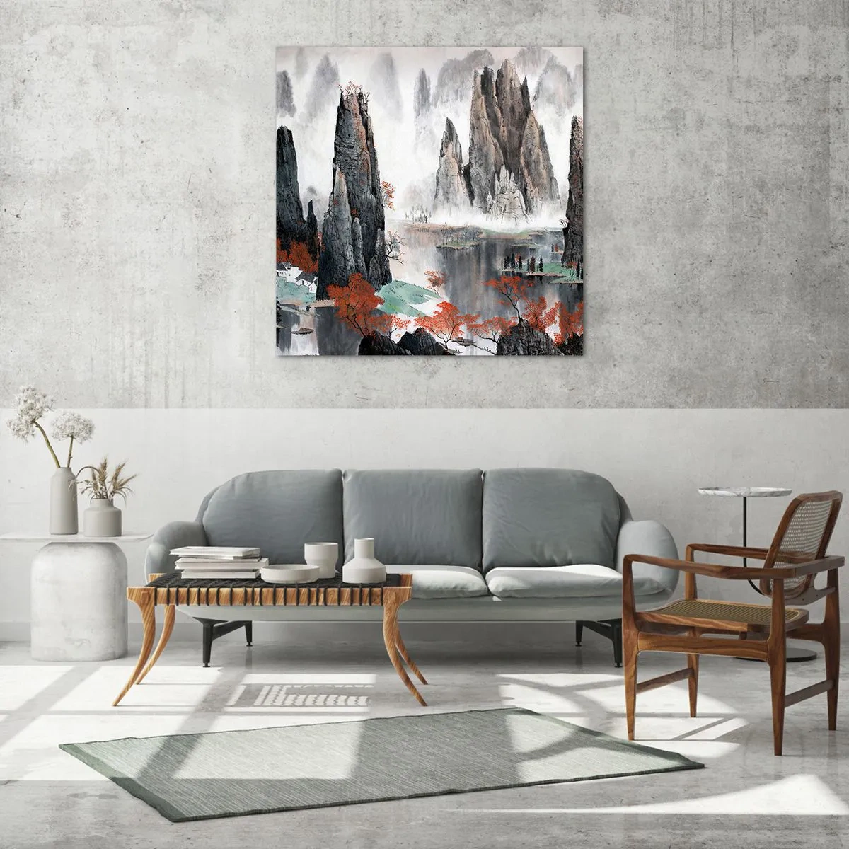 Obraz na szkle - Potężni opiekunowie - 50x50 cm