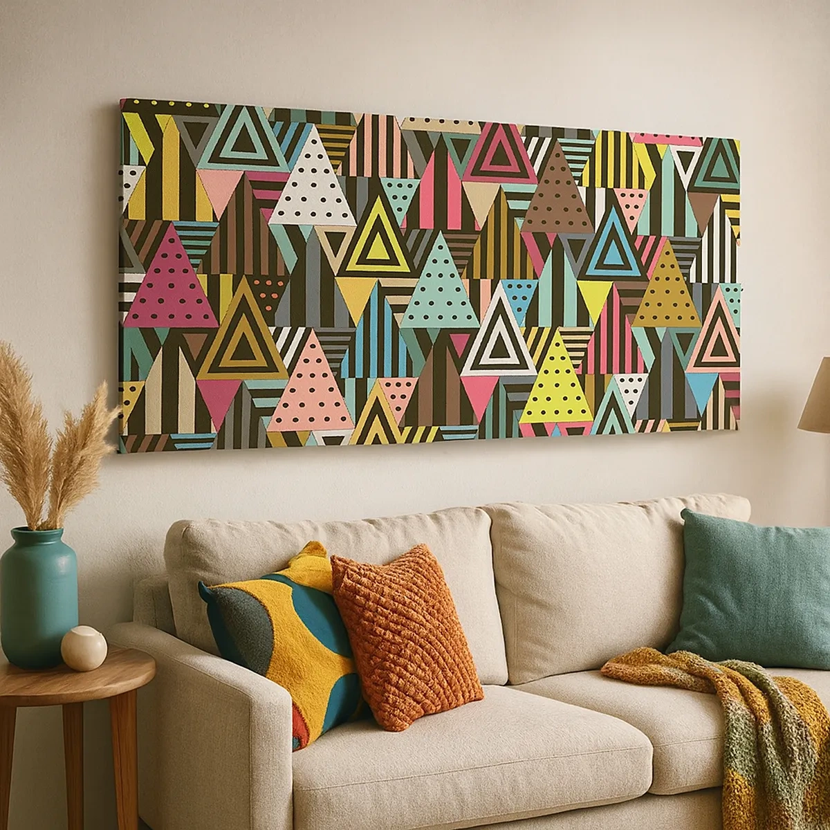 Obraz na płótnie - W rytmie na trzy - 30x30 cm