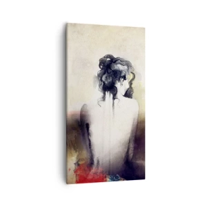 Obraz na płótnie - Łagodne linie, owalne kształty - 55x100 cm