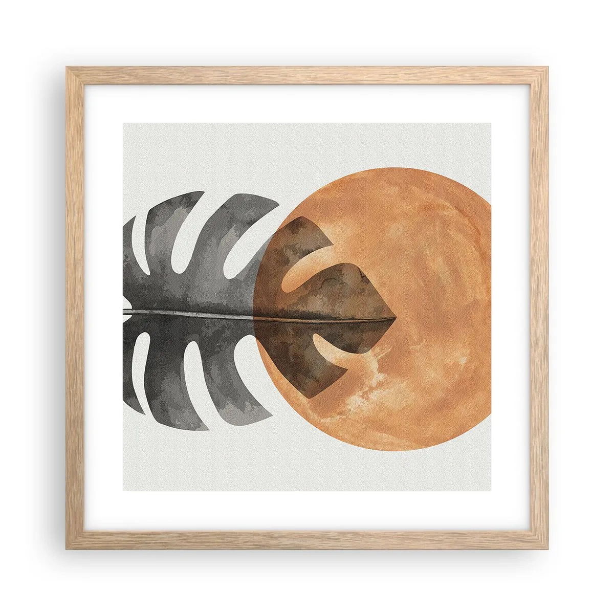 Plakat w ramie jasny dąb - Zawsze słońce - 40x40 cm