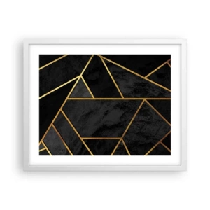 Plakat w białej ramie - Mrok i blask - 50x40 cm