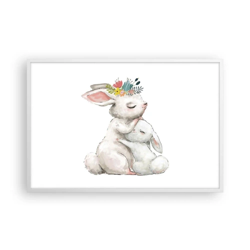 Plakat w białej ramie - Nie ma jak u mamy - 91x61 cm