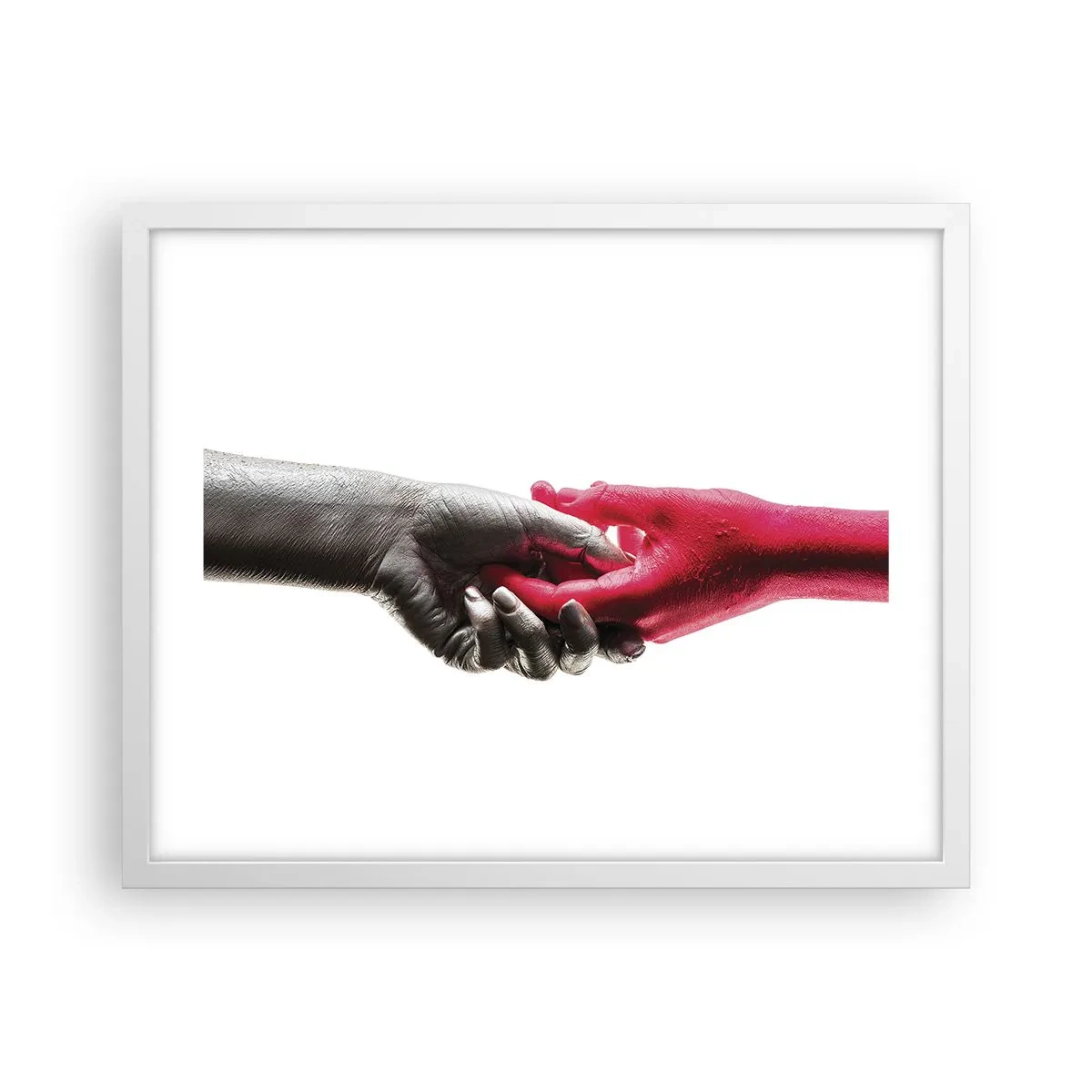 Plakat w białej ramie - Razem, choć inni - 50x40 cm