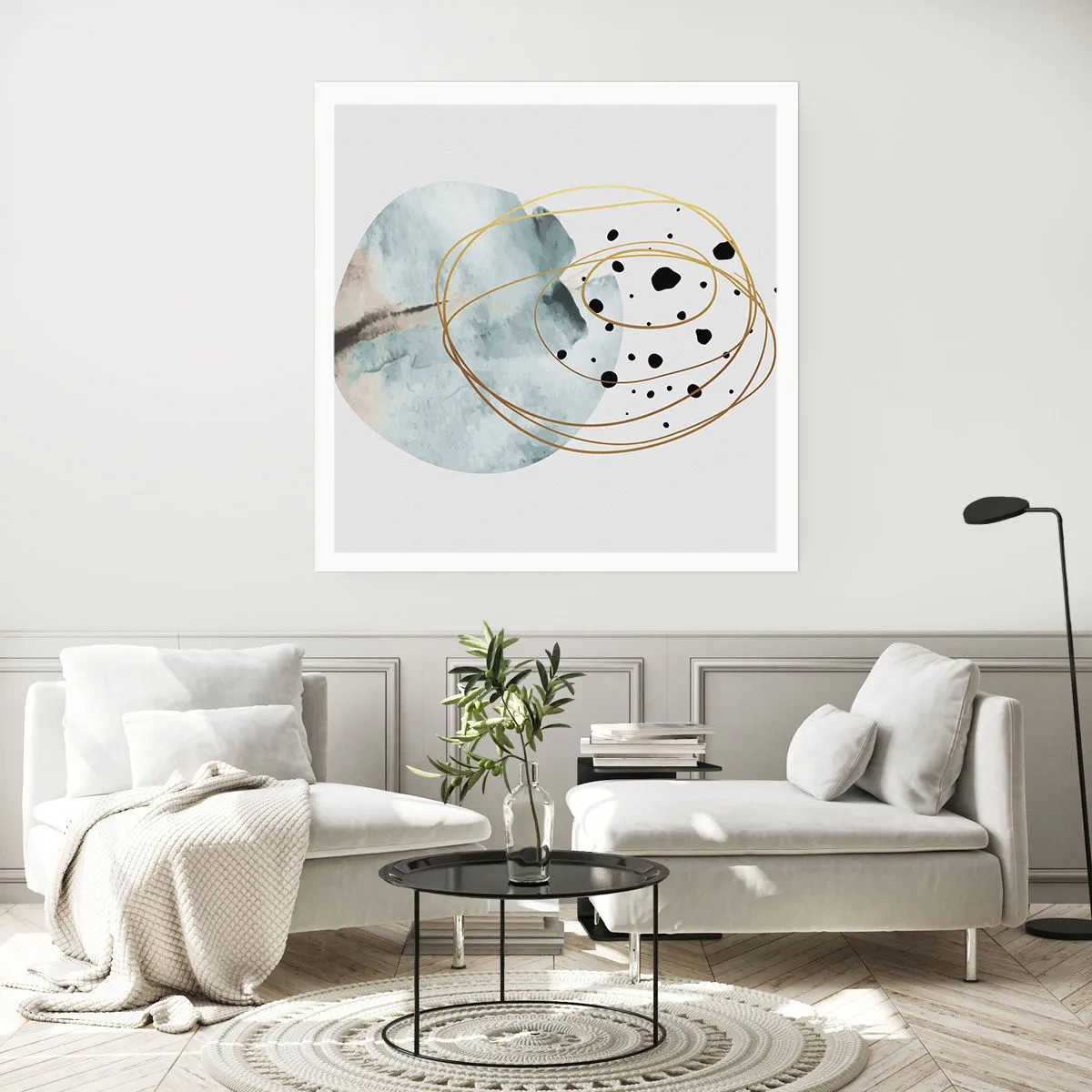 Plakat - W objęciach przestrzeni - 30x30 cm