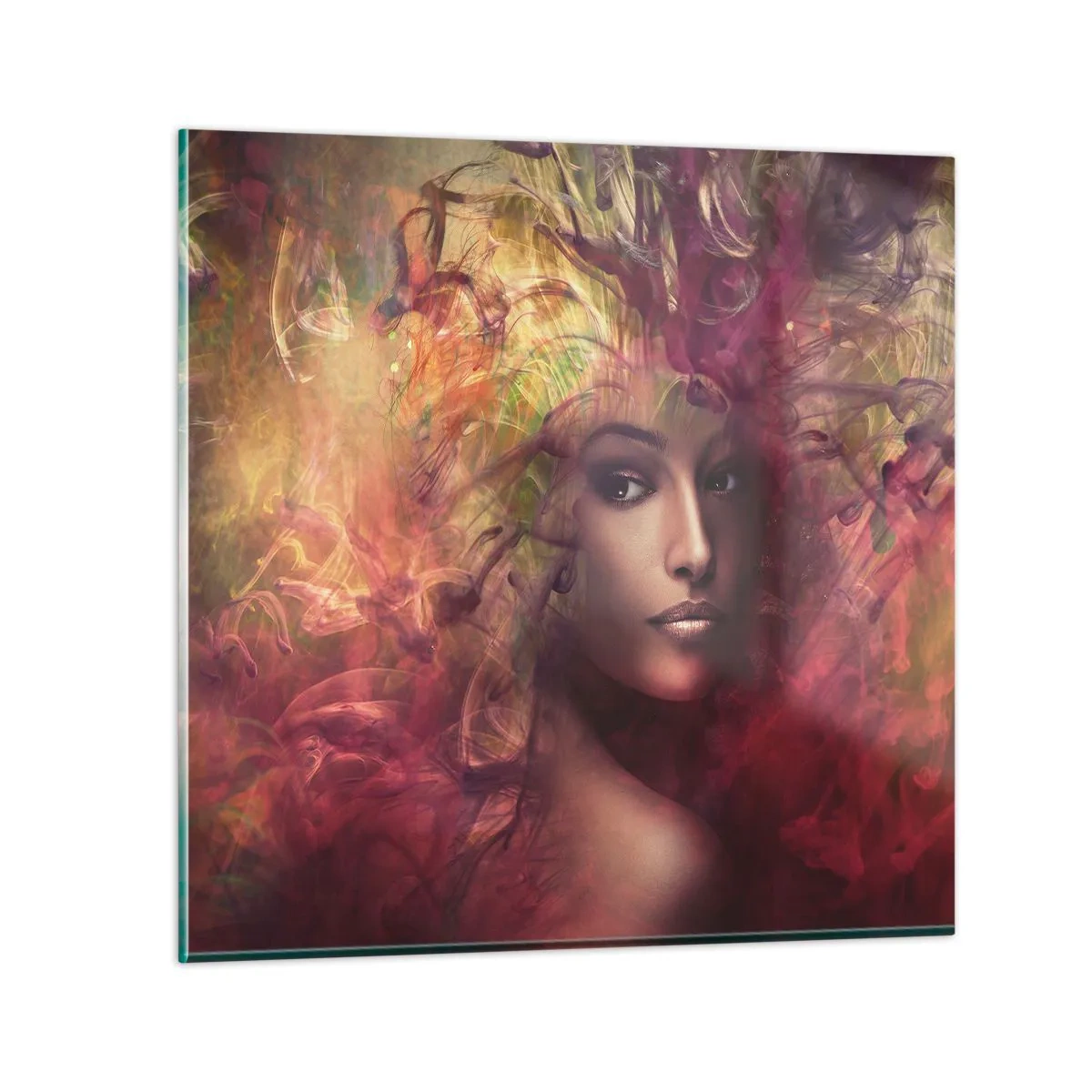 Obraz na szkle - Tu jestem! - 50x50 cm