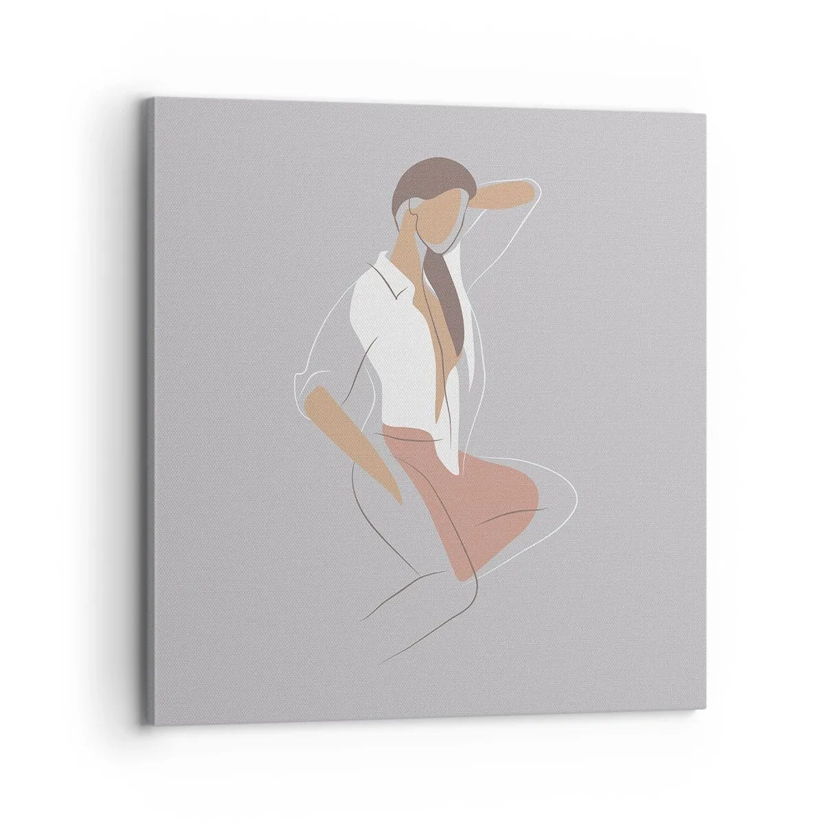 Obraz na płótnie - Zarys wdzięku - 70x70 cm