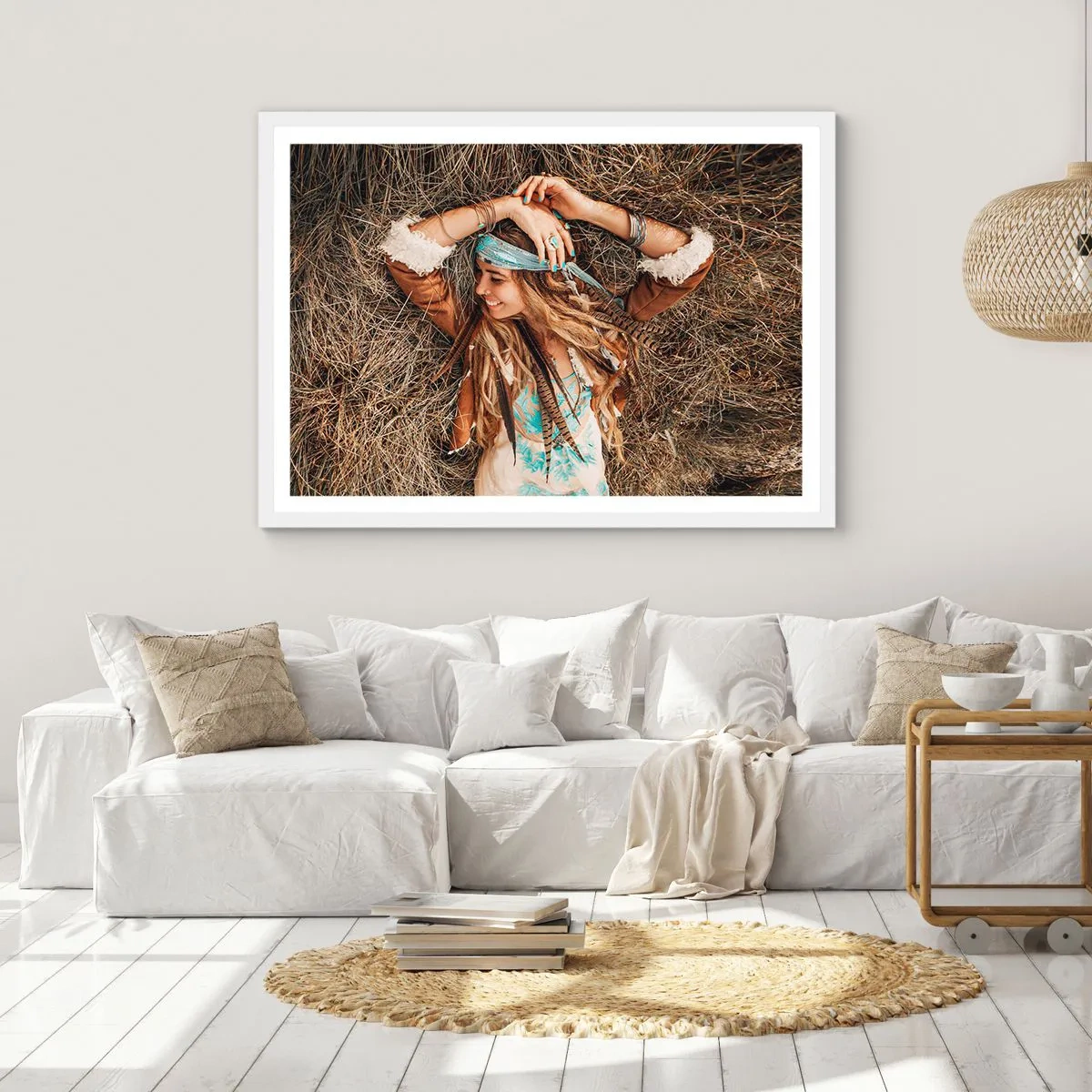 Plakat w białej ramie - W drodze do lata miłości - 70x50 cm