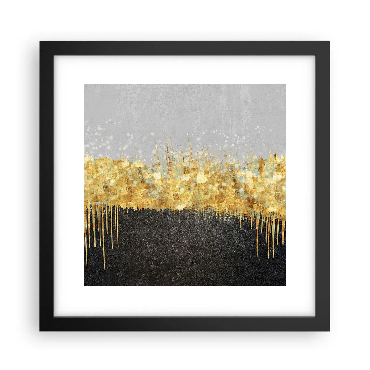 Plakat w czarnej ramie - W głąb i ku górze - 30x30 cm