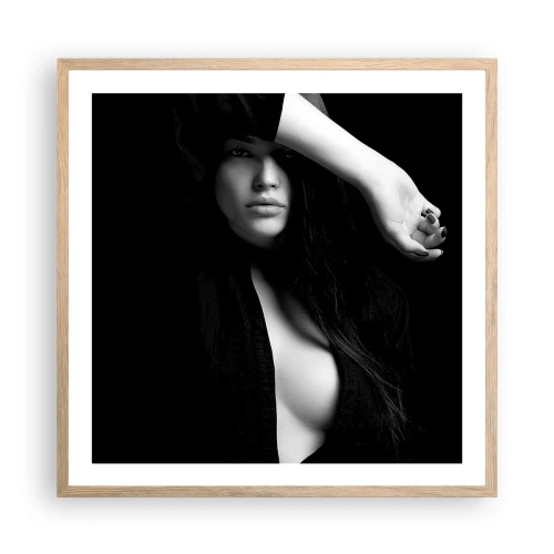 Plakat w ramie jasny dąb - Szkoła uwodzenia - 60x60 cm