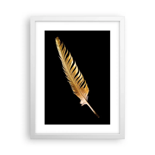 Plakat w białej ramie - Nie lada piórem opatrzony… - 30x40 cm