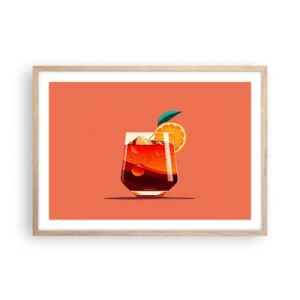 Plakat w ramie jasny dąb - Letnie orzeźwienie - 70x50 cm