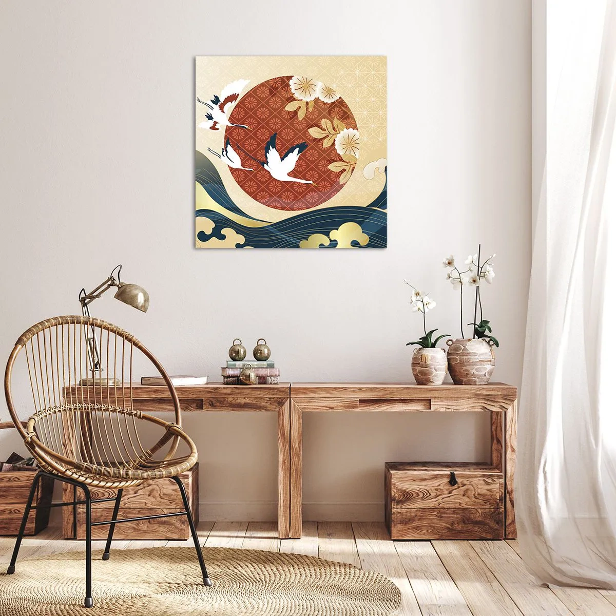 Obraz na płótnie - Japońska baśń - 50x50 cm