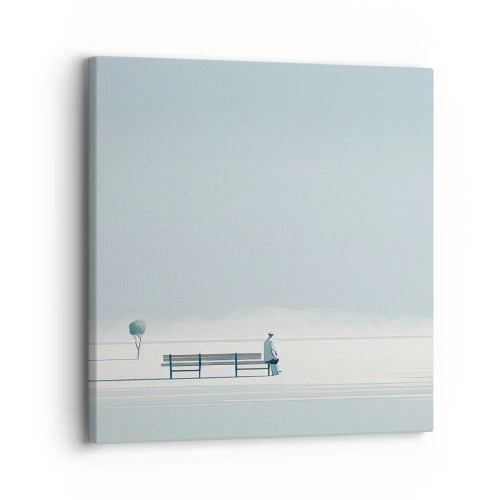 Obraz na płótnie - Tak, czekam. - 30x30 cm