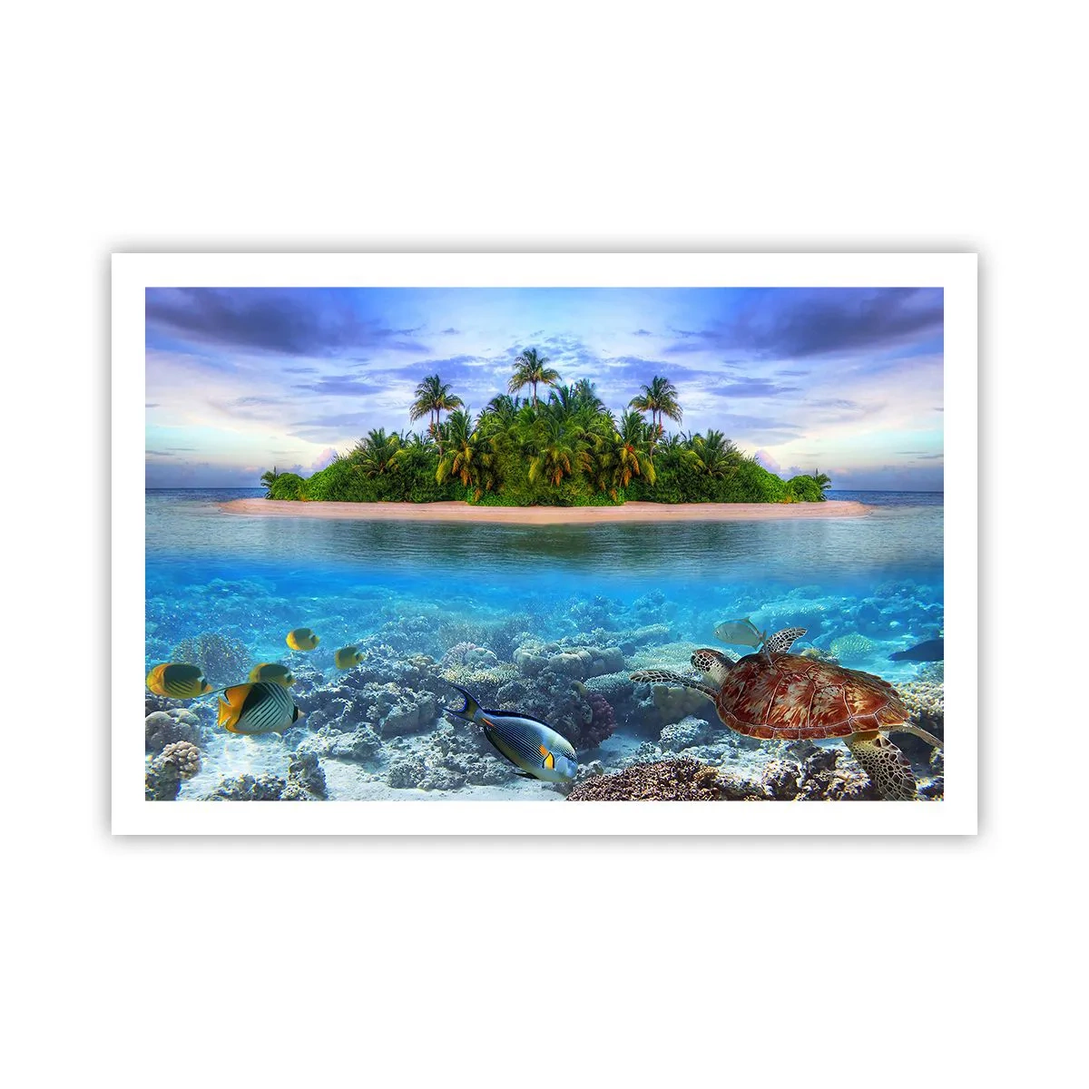 Plakat - Niebiańska wyspa zaprasza - 91x61 cm