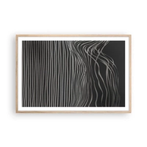 Plakat w ramie jasny dąb - Rytm i akcent - 91x61 cm