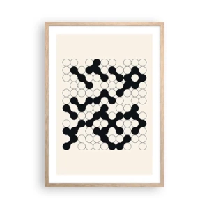 Plakat w ramie jasny dąb - Chińska gra – wariacja - 50x70 cm