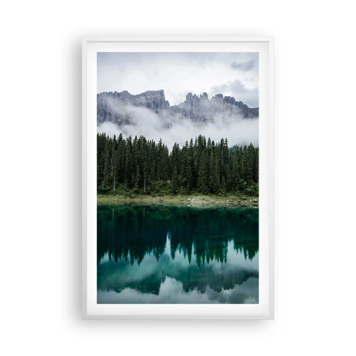 Plakat w białej ramie - Cicho, cicho, nie budźmy wody spiącej… - 61x91 cm