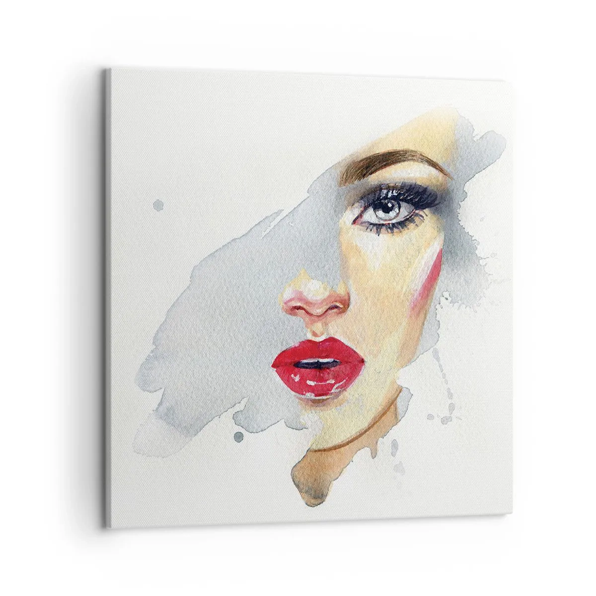 Obraz na płótnie - Odbicie w kropli wody - 50x50 cm