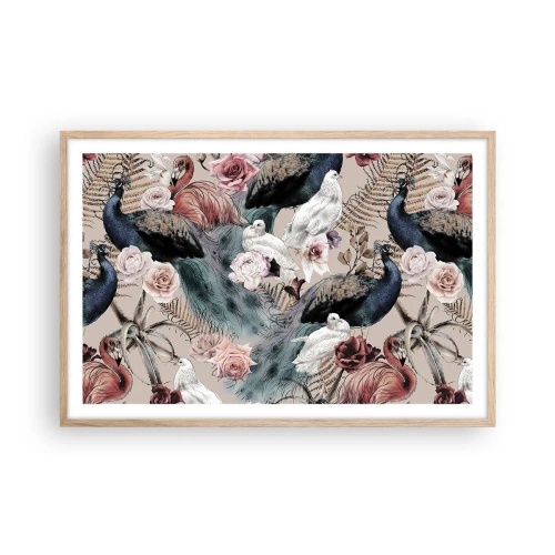 Plakat w ramie jasny dąb - W pałacowym ogrodzie - 91x61 cm