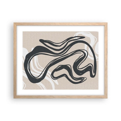 Plakat w ramie jasny dąb - Ekspresja zwielokrotniona - 50x40 cm