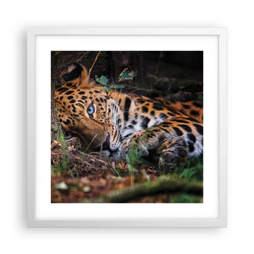 Plakat w białej ramie - Zaufaj mi - 40x40 cm