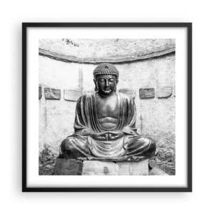 Plakat w czarnej ramie - U źródeł spokoju - 50x50 cm
