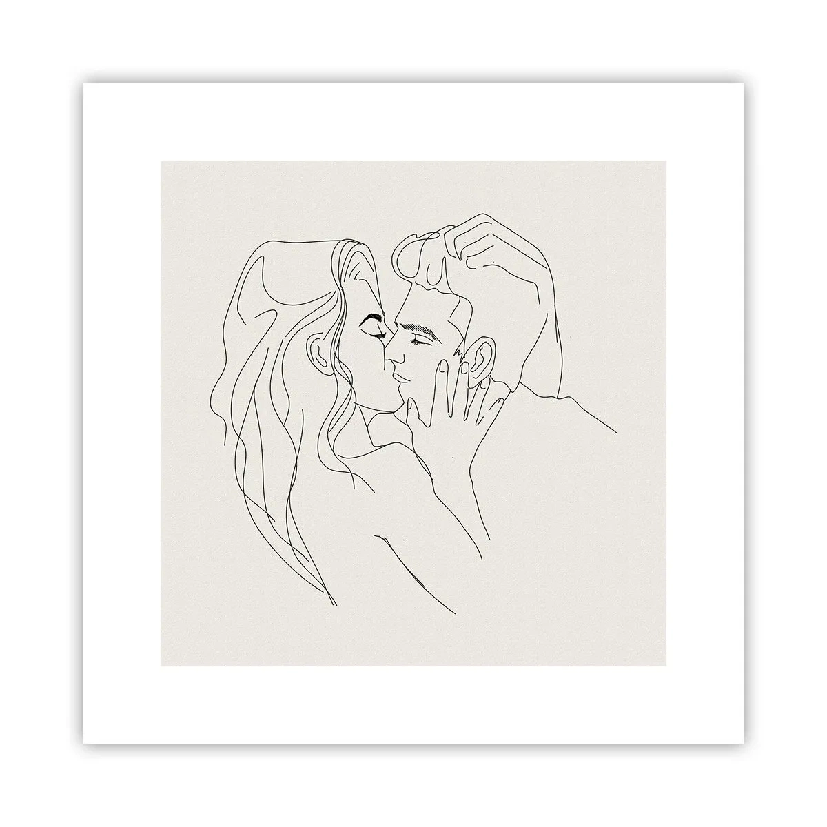 Plakat - Splątani uczuciem - 30x30 cm