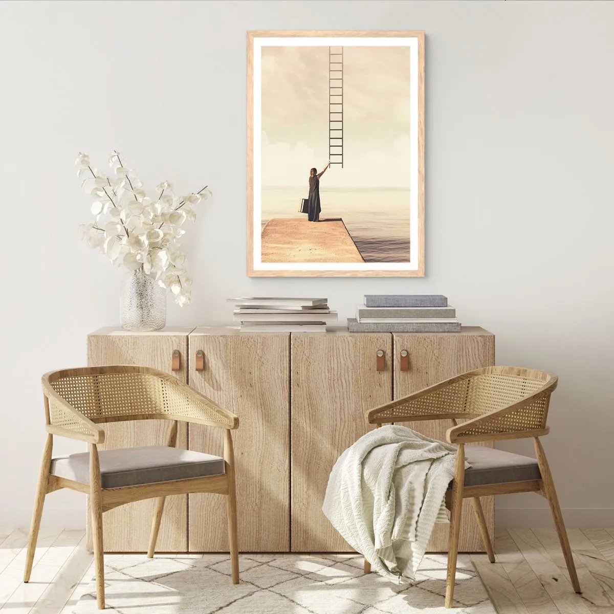 Plakat w ramie jasny dąb - Magiczna podróż - 70x100 cm