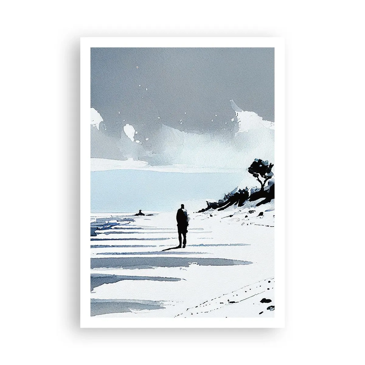 Plakat - Sam na sam - 70x100 cm