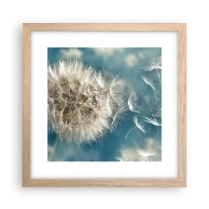 Plakat w ramie jasny dąb - Oddech anioła - 30x30 cm