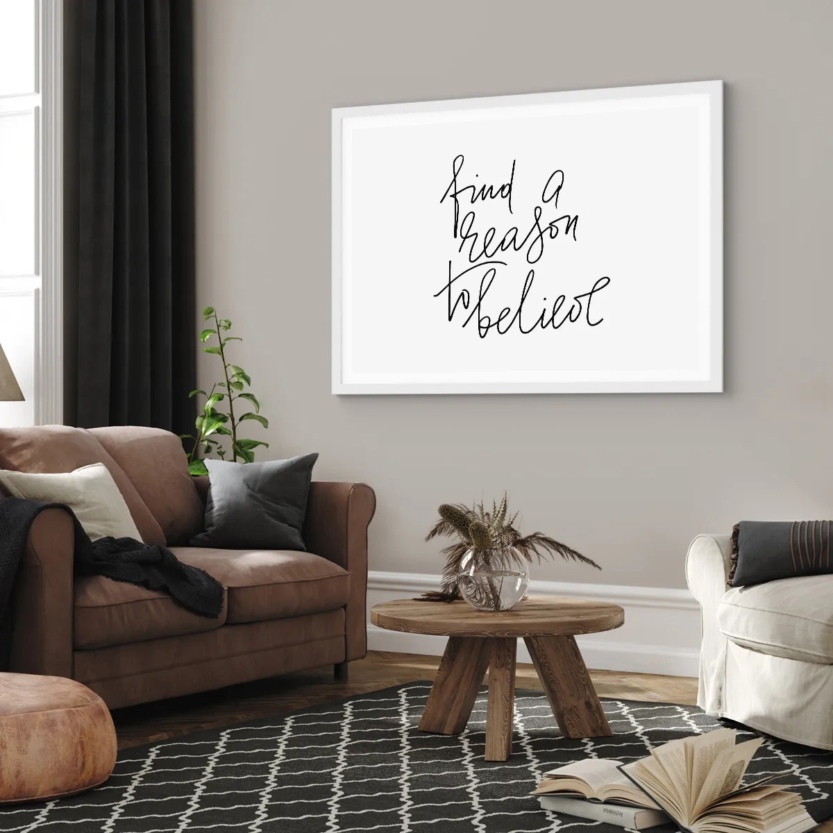 Plakat w białej ramie - To możliwe - 40x30 cm