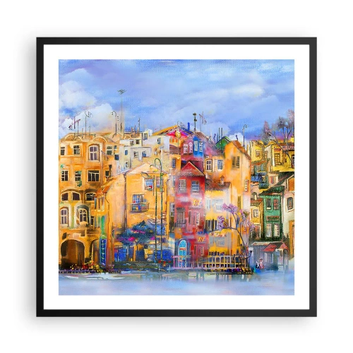 Plakat w czarnej ramie - Jesteśmy razem - 60x60 cm