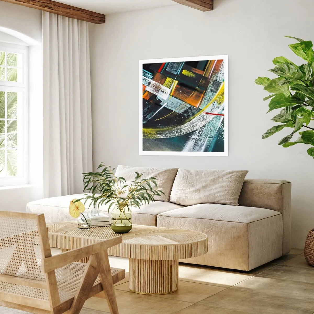 Plakat - Energia ruchu - 50x50 cm