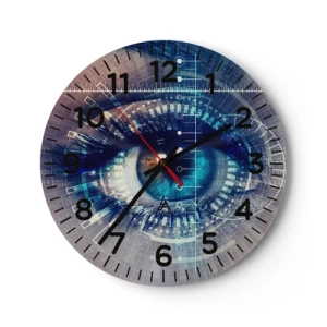 Zegar ścienny - Myślisz, że mnie znasz - 30x30 cm