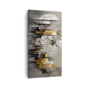 Obraz na płótnie - Kompozycja z lodu i światła - 55x100 cm