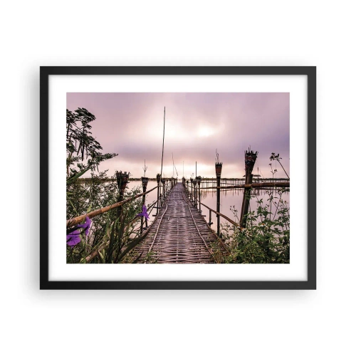 Plakat w czarnej ramie - Spokój i cisza Azji - 50x40 cm