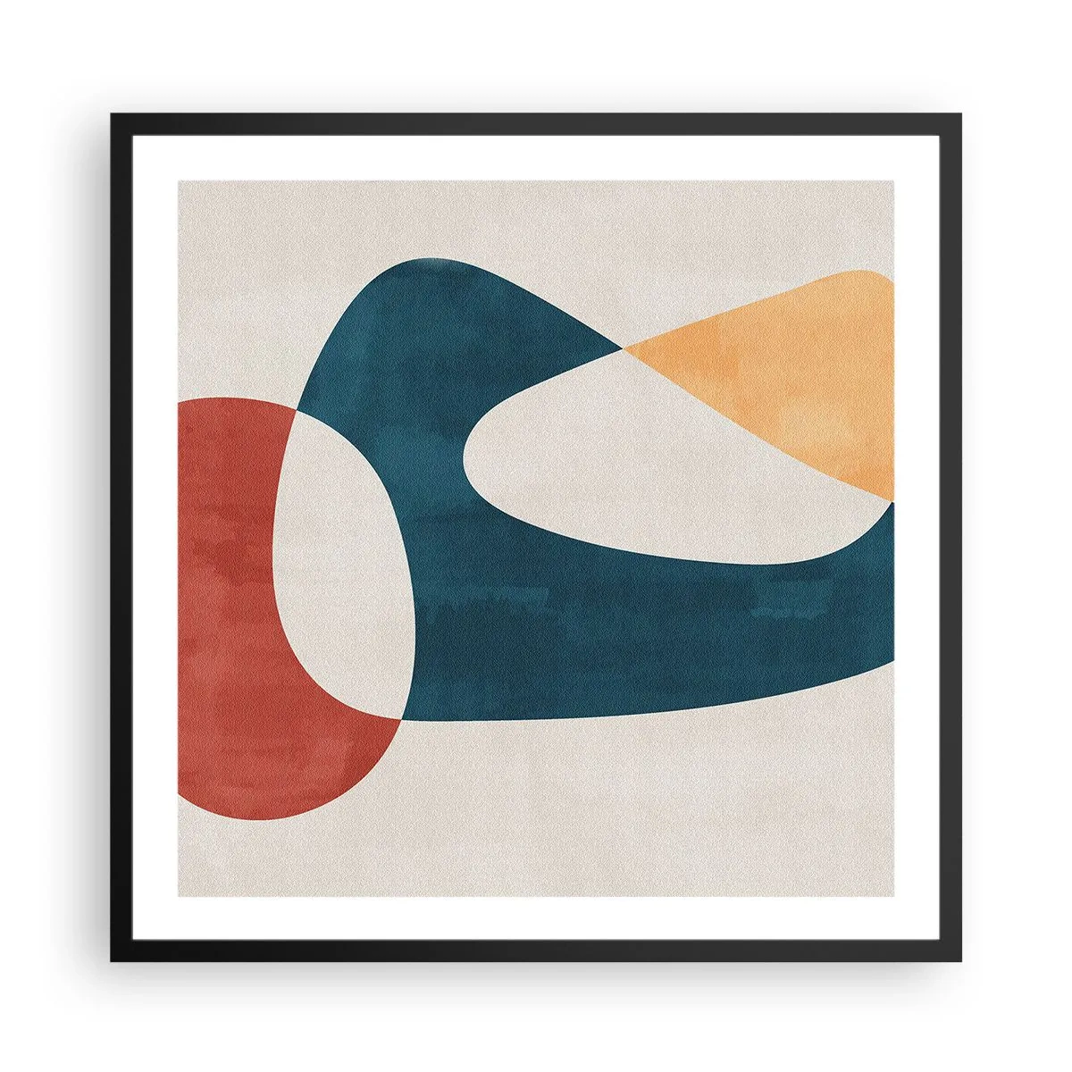 Plakat w czarnej ramie - Wpływy i metamorfozy - 60x60 cm