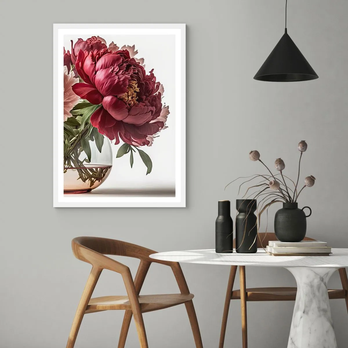 Plakat w białej ramie - W pełnym rozkwicie urody - 61x91 cm